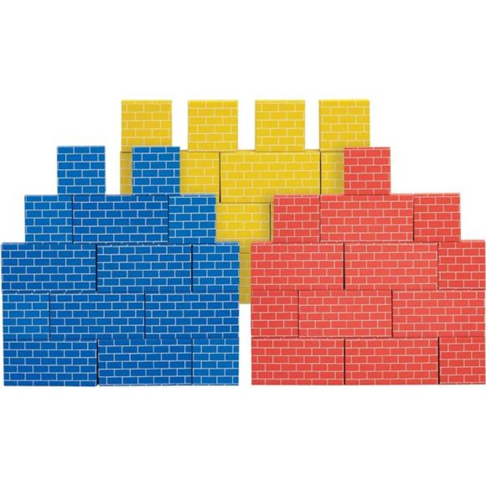 Play Cardboard Building Blocks, 40 Pack, Large & Medium Cardboard Block for Kids